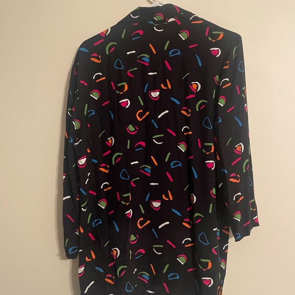 80’s Patterned Geometric Overcoat - Picture 2 of 2